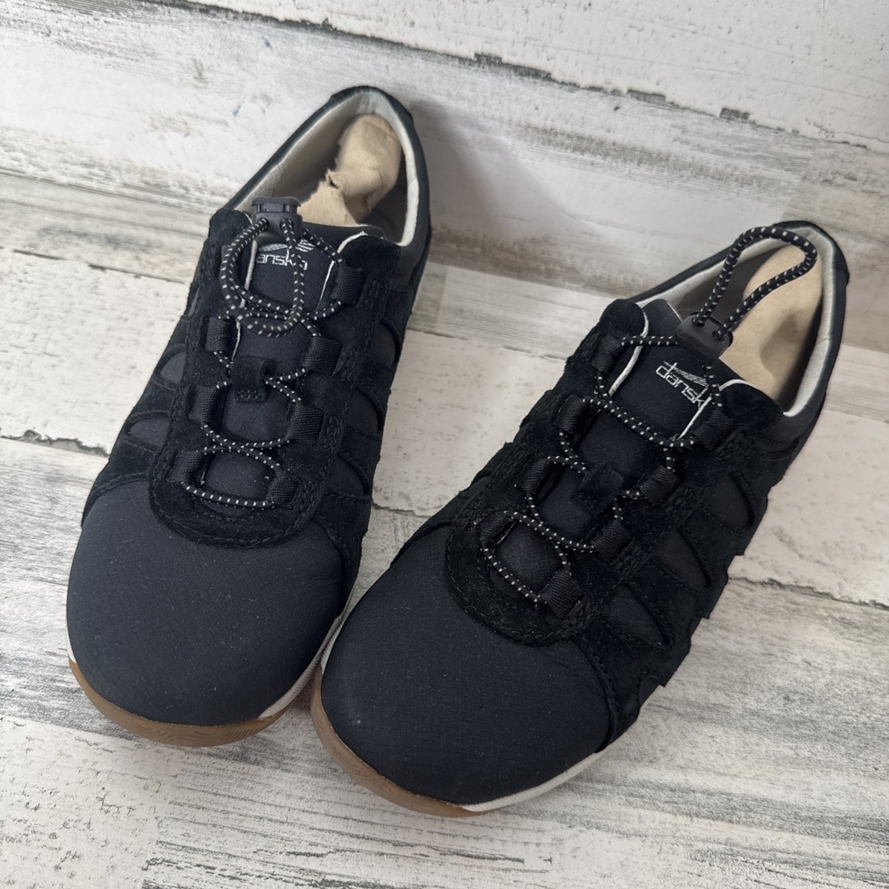 Dansko - Leather Sneakers - Harlie - Black Suede